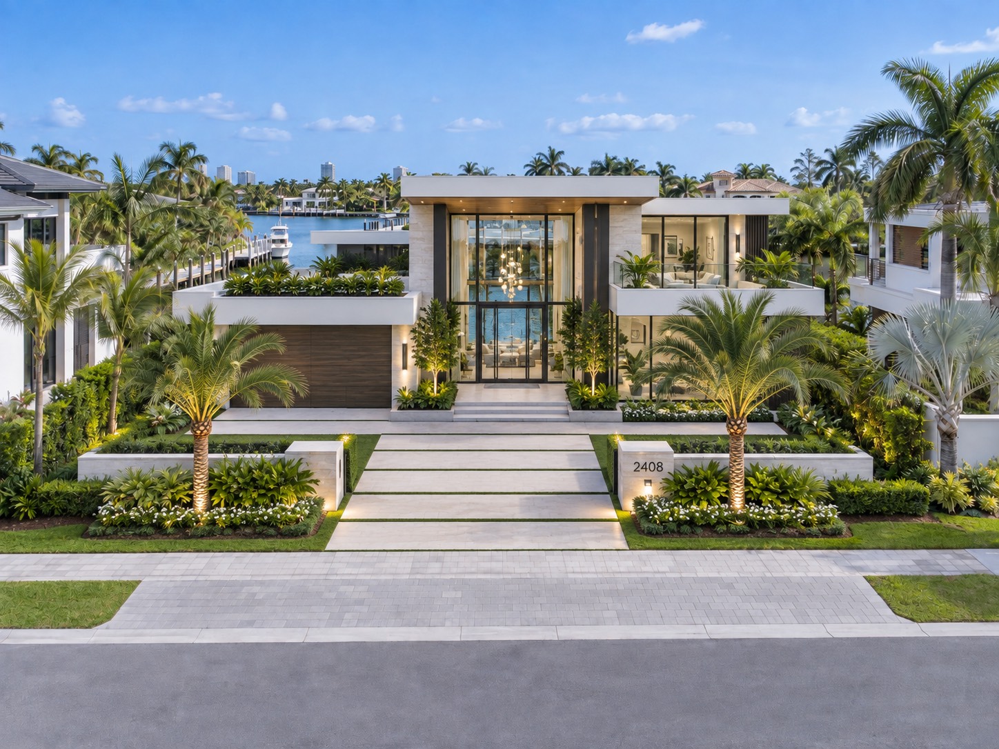 Completed custom home